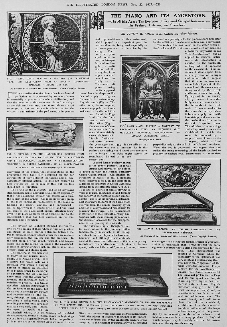 The piano and it's ancestors part 1