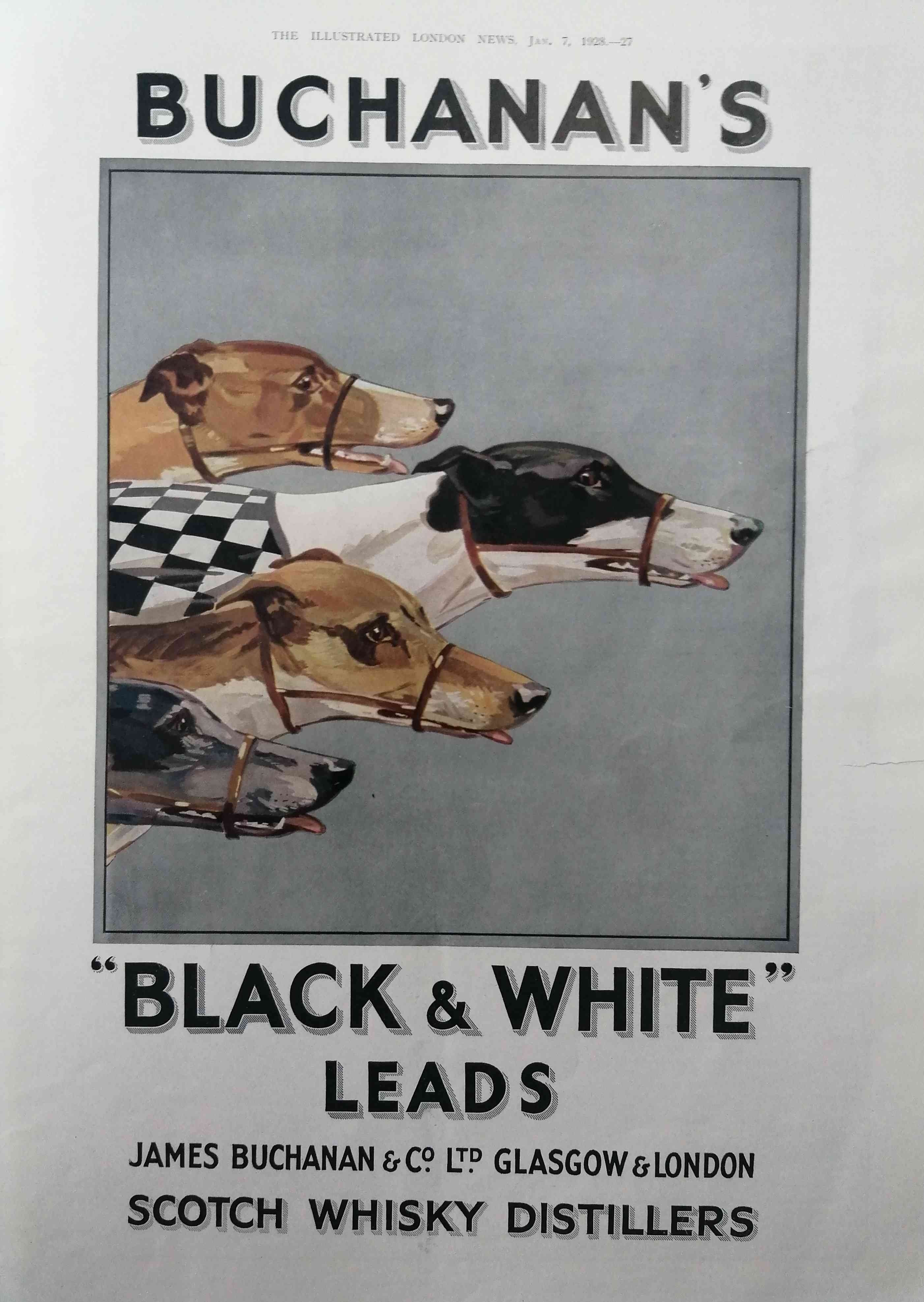 advert black and white whisky