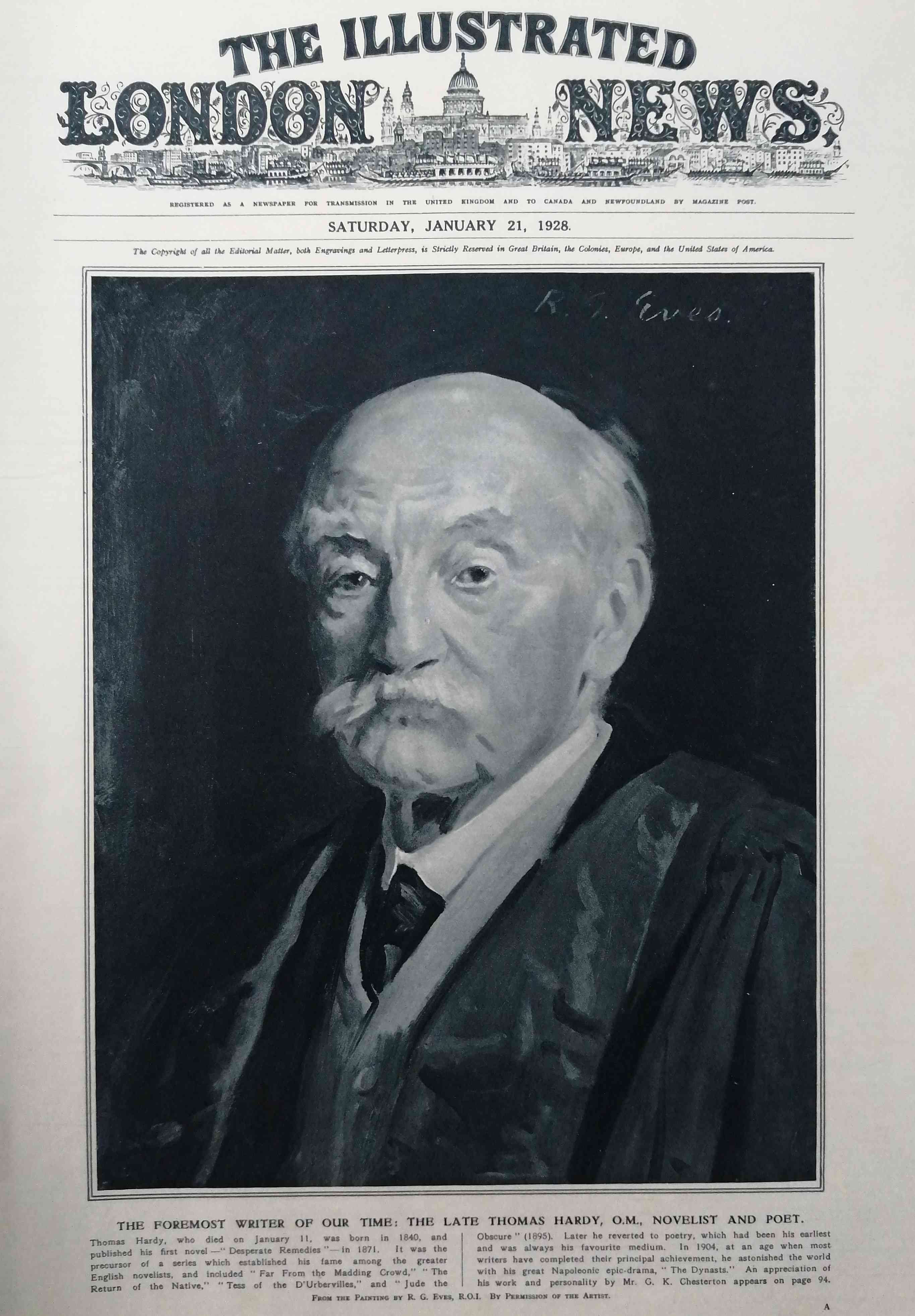 Thomas Hardy died