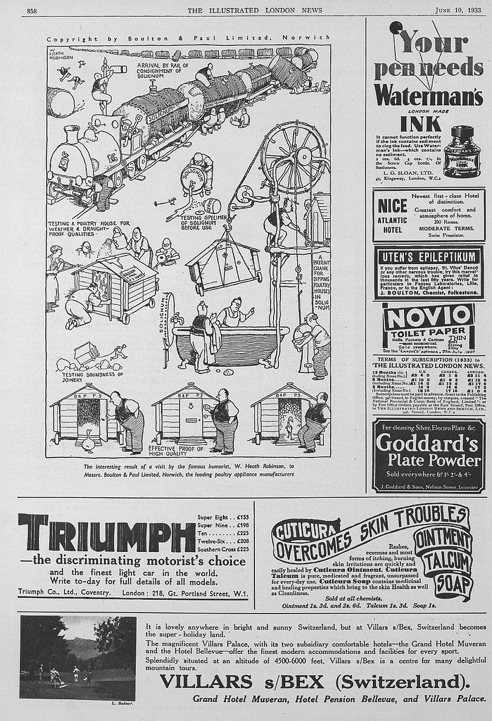June 10 Heath Robinson advert