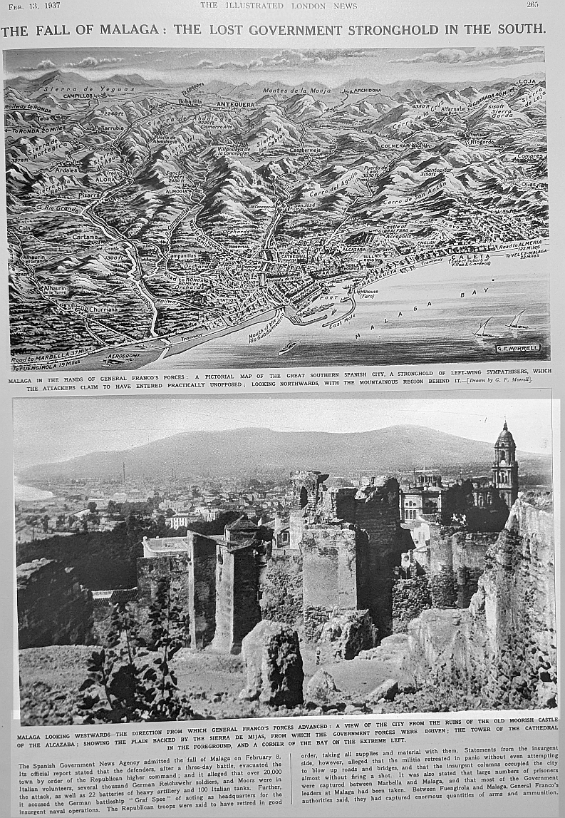 fall of malaga and map