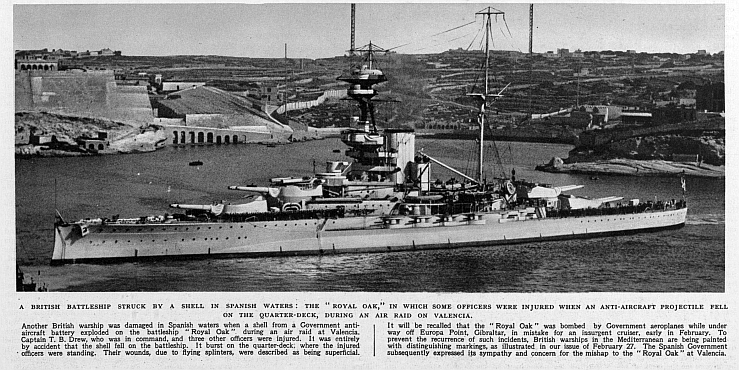 British ship hit