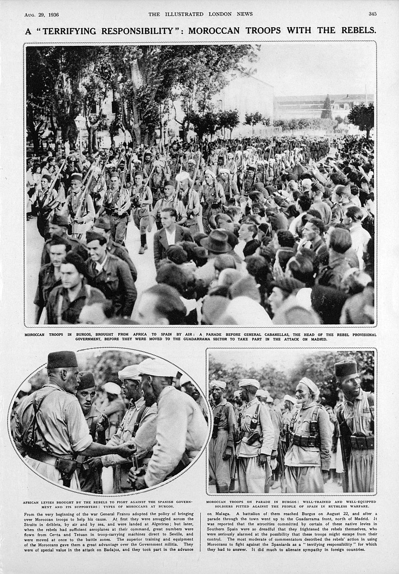 moroccan troops with rebels