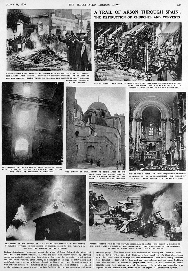 a trail of arson across spain