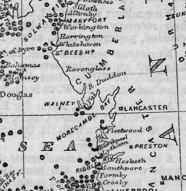 Map of Shipwrecks 1868