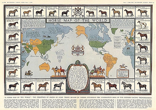 Horse Map of the World 1936