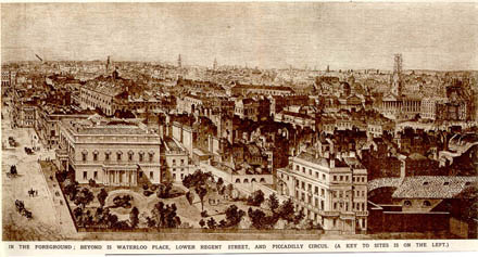 London 1842 looking north